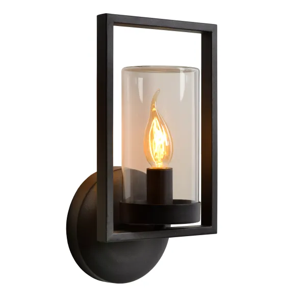 NISPEN Wall Light IP44 E14 H33cm Black image 1