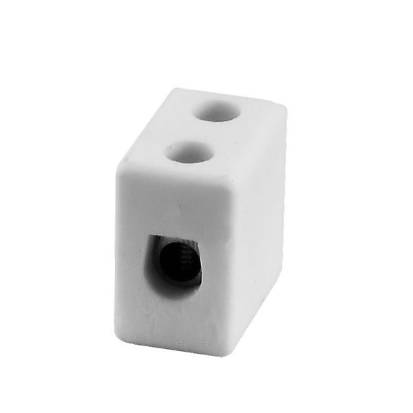 Porcelain terminal block CPO-15A-1P white image 1
