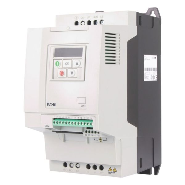 Variable frequency drive, 400 V AC, 3-phase, 14 A, 5.5 kW, IP20/NEMA 0, Radio interference suppression filter, 7-digital display assembly image 12