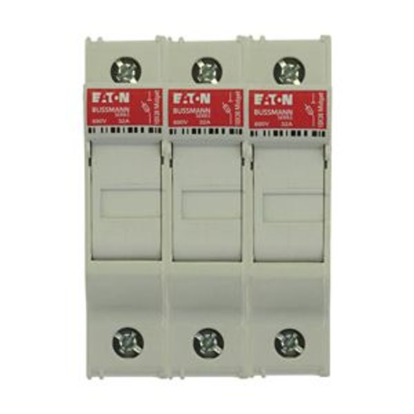 Eaton Bussmann series CHM modular fuse holder, 600 Vac, 1000 Vdc, 30A, Modular fuse holder, Three-pole, 200kA - CHM3DCU image 13