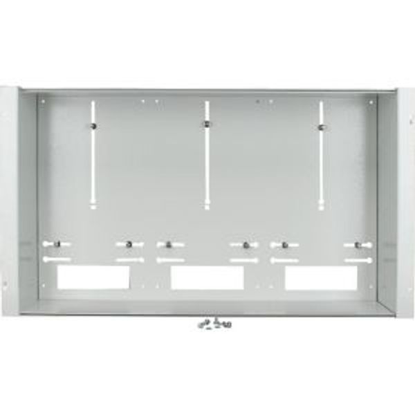 Meter trough H=400mm, 5 meter mounting units, for housing width 1200mm, white image 2