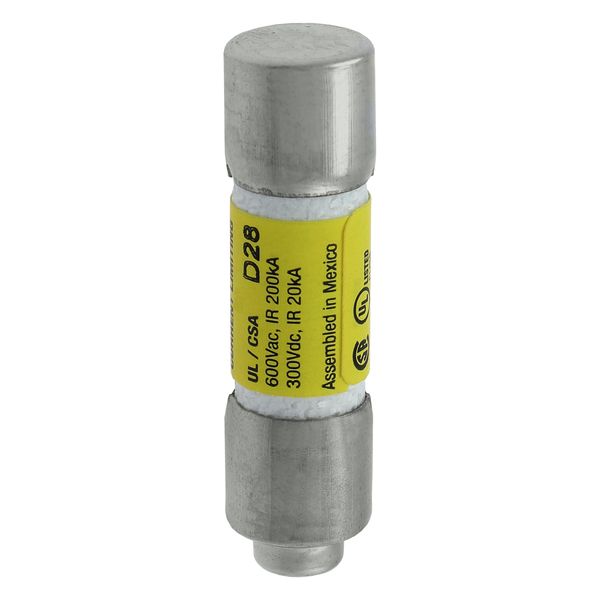 Fuse-link, LV, 0.6 A, AC 600 V, 10 x 38 mm, CC, UL, time-delay, rejection-type image 4