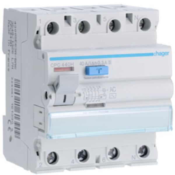 AC S-TYPE LEAKAGE RELAY 300mA 4X40A SELECTIVE image 1