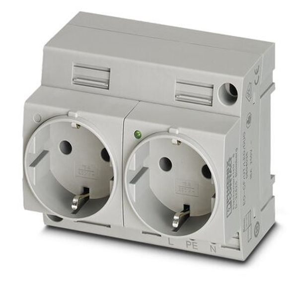 Double socket Phoenix Contact EO-CF/UT/LED/DUO 250V 16A image 3