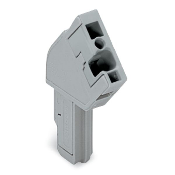 1-conductor female connector, angled CAGE CLAMP® 4 mm² gray image 2