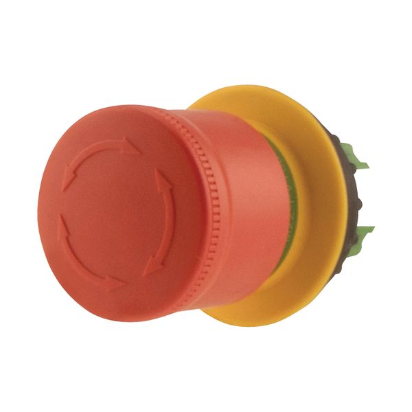 Emergency stop/emergency switching off pushbutton, RMQ-Titan, Mushroom-shaped, 30 mm, Non-illuminated, Turn-to-release function, Red, yellow image 8