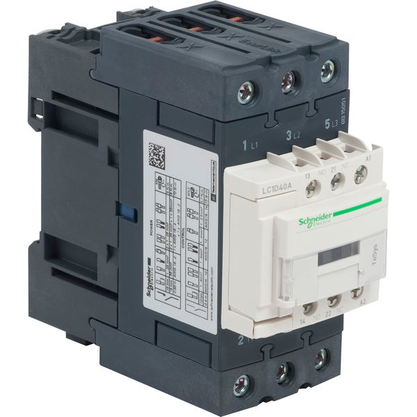 TeSys Deca contactor - 3P(3 NO) - AC-3/AC-3e - = 440 V 40 A - 110 V AC 50/60 Hz coil image 1