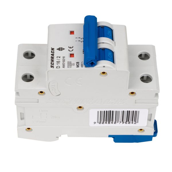 Miniature Circuit Breaker (MCB) AMPARO 10kA, D 16A, 2-pole image 3