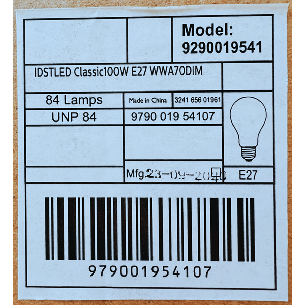 Bulb LED E27 10.5W A60 2700K 1521lm FR DIMM without packaging image 3