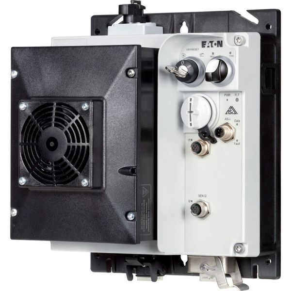 Speed controller, 8.5 A, 4 kW, Sensor input 4, 400/480 V AC, AS-Interface®, S-7.4 for 31 modules, HAN Q5, with manual override switch, with fan image 17