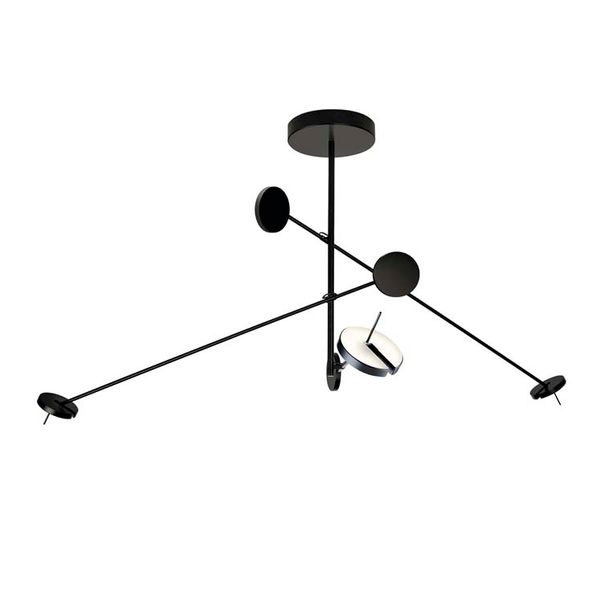 Pendant Invisible Triplex LED 27W 1534lm 3000K Black image 1