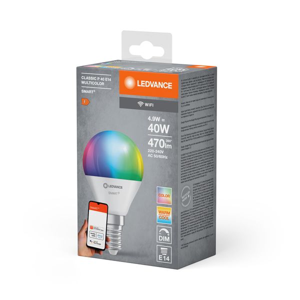 SMART+ WiFi Mini Bulb Multicolour 230V RGBW FR E14 SINGLE PACK image 7