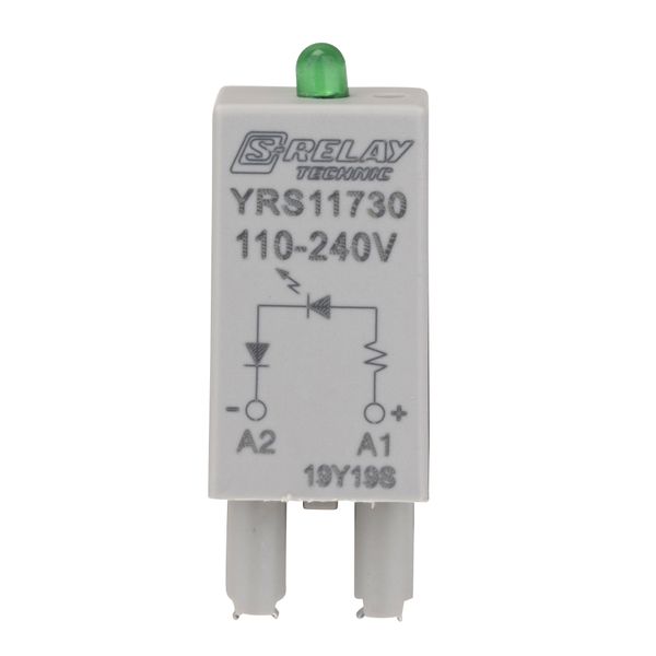 LED module green 110-240VAC for S-Relay socket image 1