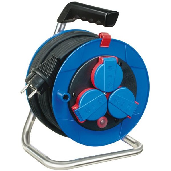 Garant Compact IP44 Cable Reel 15m N05V3V3-F 3G1.5 with thermostat and increased touch protection image 1
