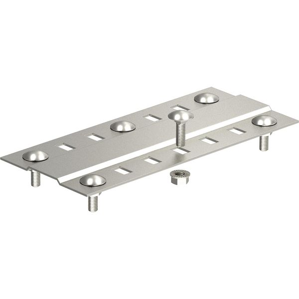 SSLB 200 A2  Connecting strip, wide with included screws, W200mm, Stainless steel, material 1.4307, A2, 1.4301 without surface. modifications, additionally treated image 1