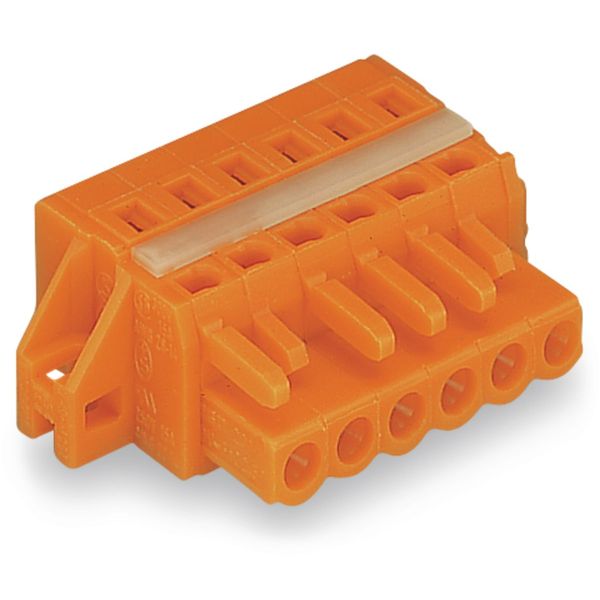 1-conductor female connector CAGE CLAMP® 2.5 mm² orange image 1