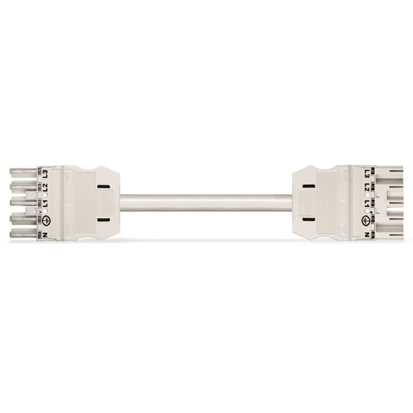 pre-assembled connecting cable;Eca;Plug/open-ended;white image 1