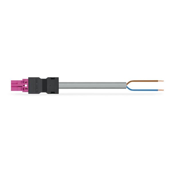 pre-assembled connecting cable Eca Plug/open-ended pink image 1