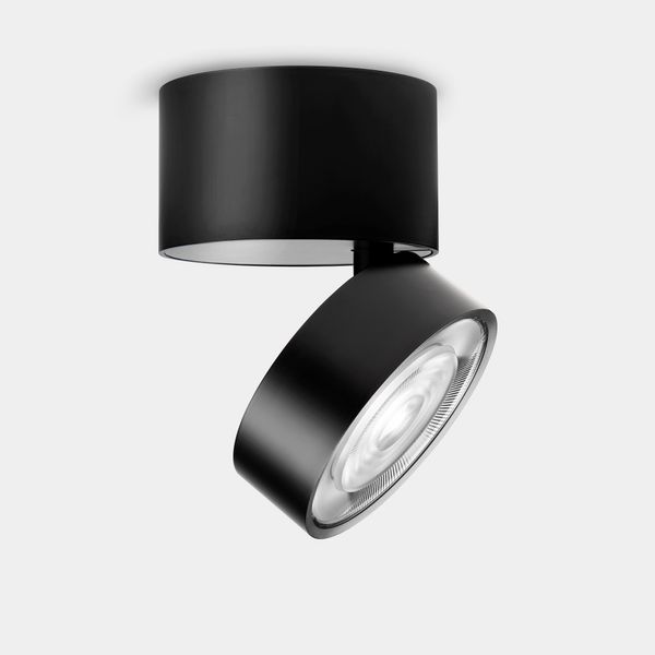 Spotlight Kiva Surface Ø95mm 12W LED warm-white 2700K CRI 90 22.7º PHASE CUT Black 1172lm image 1