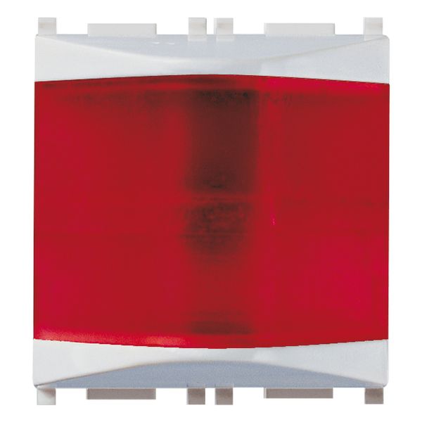 Red prismatic indicator unit Silver image 1