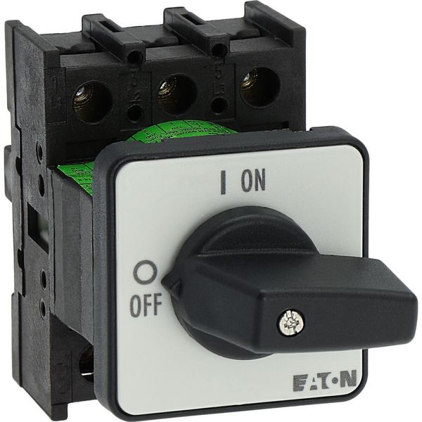 On-Off switch, P1, 32 A, flush mounting, 3 pole, with black thumb grip and front plate image 36