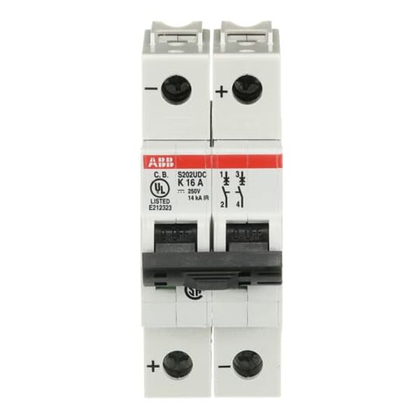 S202UDC-K16 Miniature Circuit Breaker - 2P - K - 16 A image 4