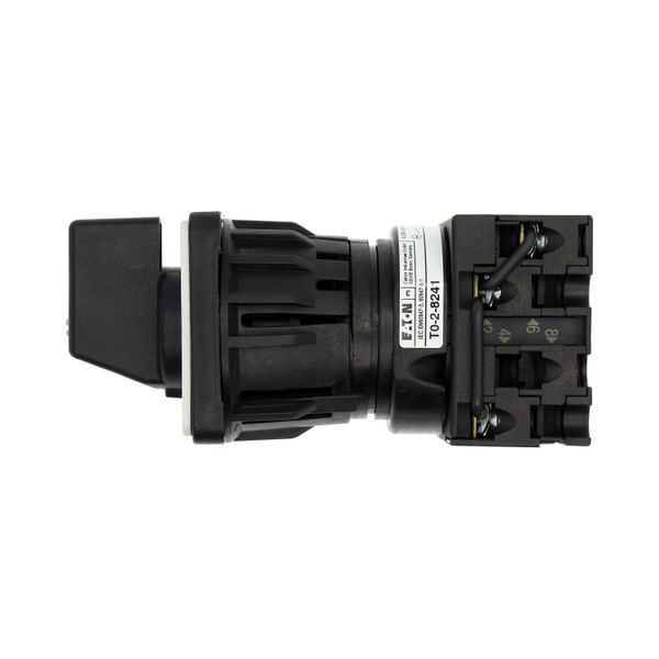 Step switches, T0, 20 A, centre mounting, 2 contact unit(s), Contacts: 3, 45 °, maintained, With 0 (Off) position, 0-3, Design number 8241 image 13