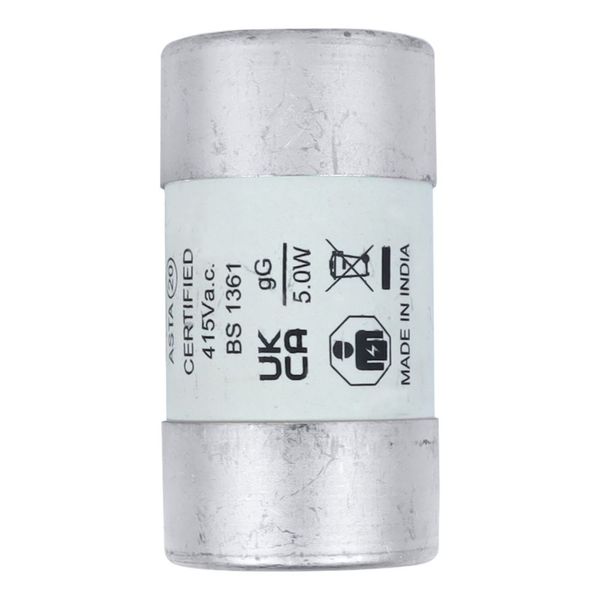 House service fuse-link, low voltage, 100 A, AC 415 V, BS system C type II, 23 x 57 mm, gL/gG, BS image 14