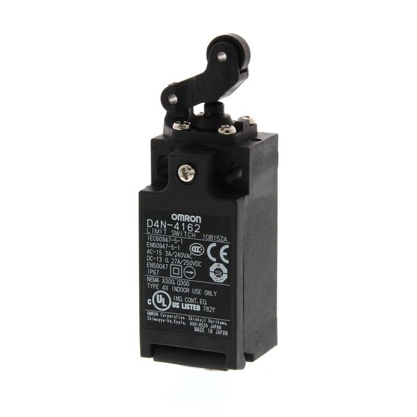 Safety Limit switch, D4N, M20 (1 conduit), 2NC (slow-action), one-way image 2