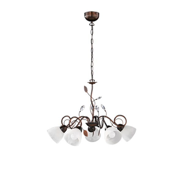 Traditio chandelier 5-pc E14 rustic image 1