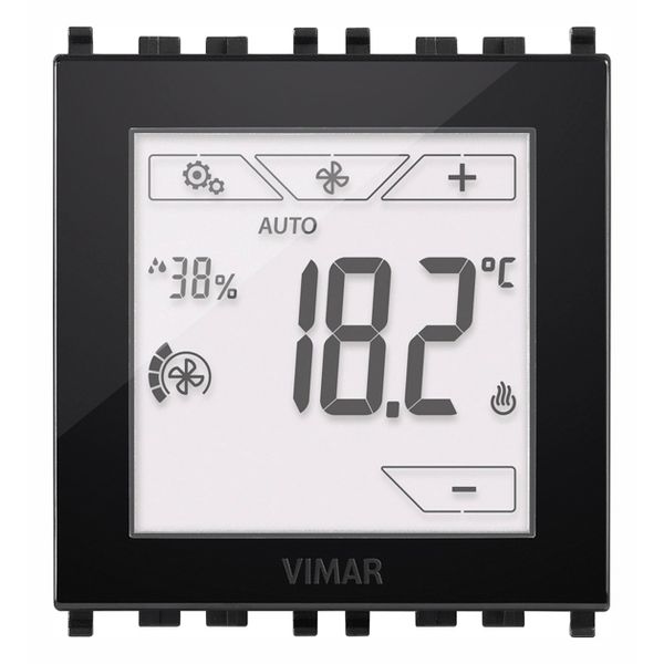 Domotic touch-thermostat 2M black image 1