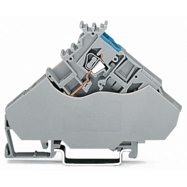 2-conductor actuator supply terminal block with colored conductor entr image 1