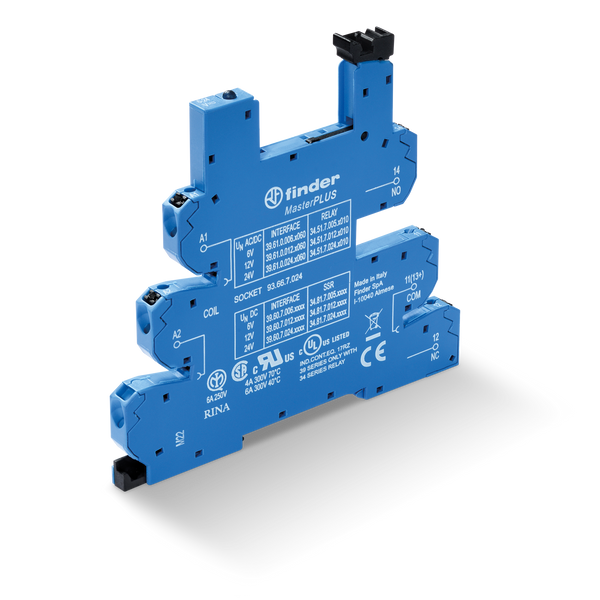 Push-IN socket 60VUC for 35mm.rail, 34.51/81 MasterPLUS (93.66.7.060) image 2