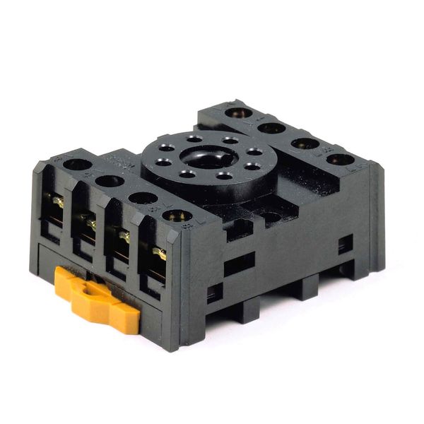 Socket, DIN rail/surface mounting, 8-pin, screw terminals (standard) image 2