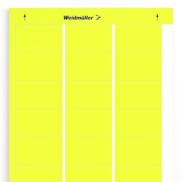 Device marking, Self-adhesive, 60 mm, Polyester, PVC-free, yellow image 1