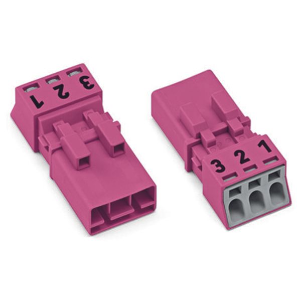 Plug 3-pole Cod. B pink image 4