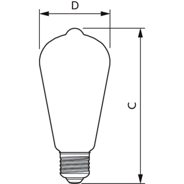 MAS VLE LEDBulb DT5.9-60W E27 927 ST64CLG image 2