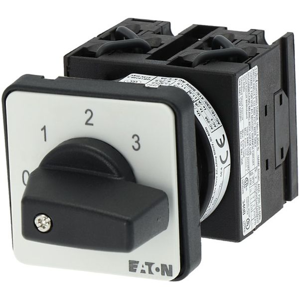 Step switches, T0, 20 A, flush mounting, 3 contact unit(s), Contacts: 6, 45 °, maintained, With 0 (Off) position, 0-3, Design number 15030 image 5