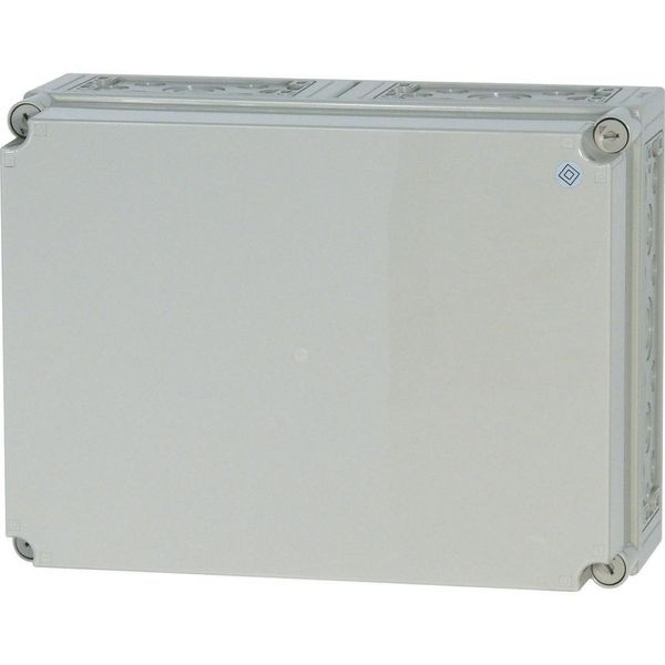 Insulated enclosure, +knockouts, RAL7035, HxWxD=500x375x225mm image 2