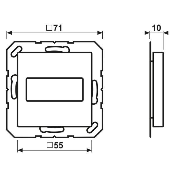 Centre plate for subminiature D-socket A594-1915AL image 5
