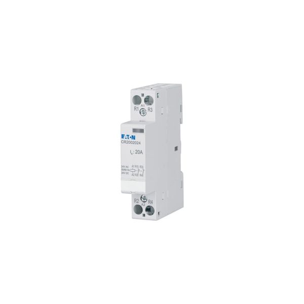 Installation contactor, 20A, 24V AC/DC, 2NC image 6