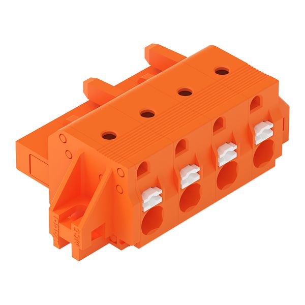 2231-704/031-000 1-conductor female connector; push-button; Push-in CAGE CLAMP® image 1