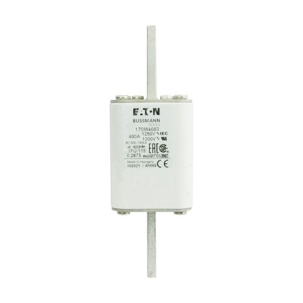 Fuse-link, high speed, 400 A, AC 1250 V, size 1, 53 x 69 x 160 mm, aR, IEC, UL image 6