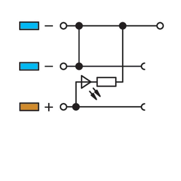 3-conductor sensor supply terminal block LED (green) 2.5 mm² orange image 4