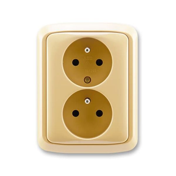 5583A-C02357 B Double socket outlet with earthing pins, shuttered, with turned upper cavity, with surge protection image 68