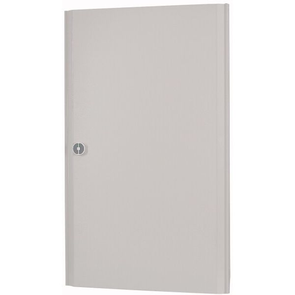 Sheet steel door with rotary door handle HxW=1000x600mm, white image 1