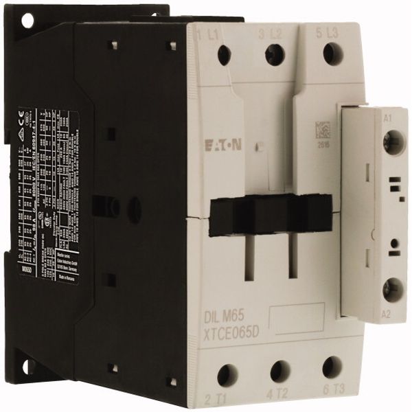 Contactor, 3 pole, 380 V 400 V 30 kW, TVC100: 100 V 50 Hz/100-110 V 60 Hz, AC operation, Screw terminals image 4