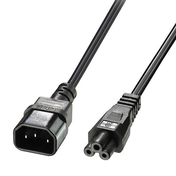 5m C5 to C14 Mains Cable IEC C5 to IEC C14 Connector image 1