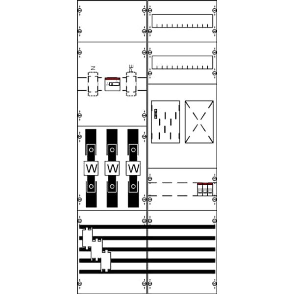KA4618 Measurement and metering transformer board, Field width: 2, Rows: 0, 1050 mm x 500 mm x 160 mm, IP2XC image 5