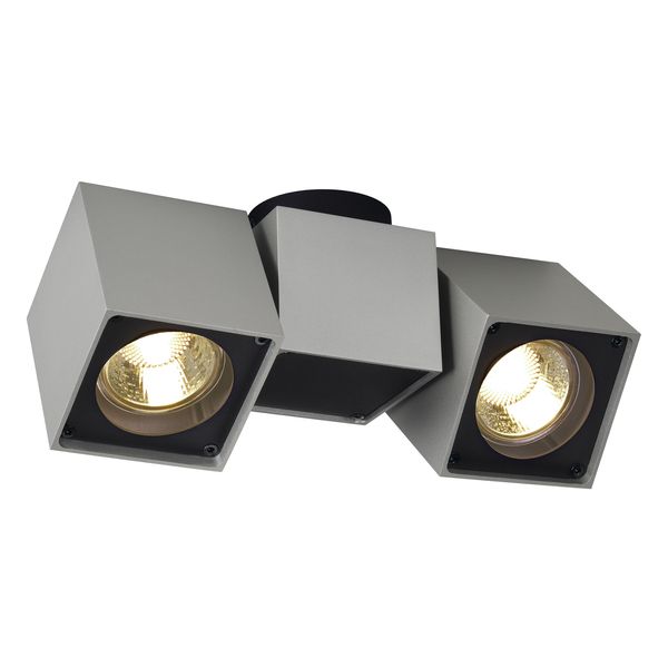 ALTRA DICE SPOT 2 ceiling lamp, GU10 2x50W, silvergrey/black image 1